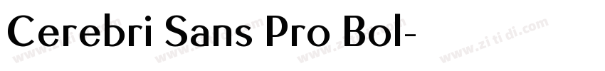 Cerebri Sans Pro Bol字体转换